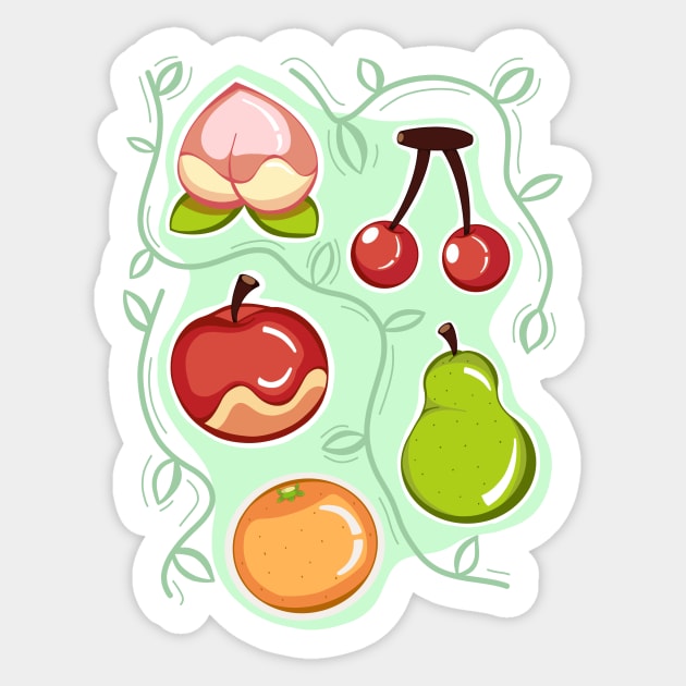 Fruit salad Sticker by TASCHE